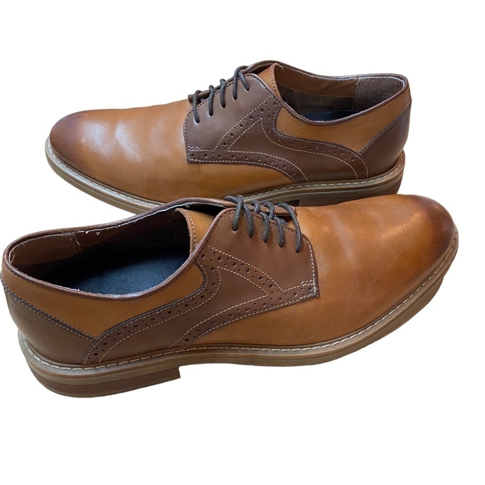 𝅺ecco Saddle shoe with Brogue detail Brown Danish Design - Picture 6 of 13